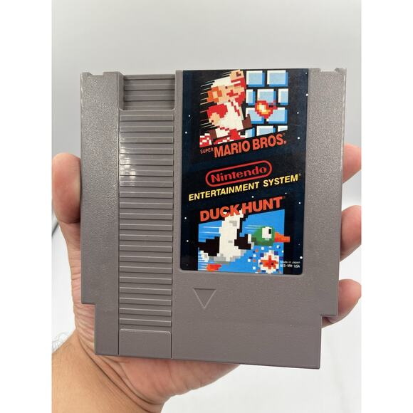 Super Mario Bros. Duck Hunt With Manual (Nintendo NES, 1988) Authentic/ Sleeve - Picture 9 of 9